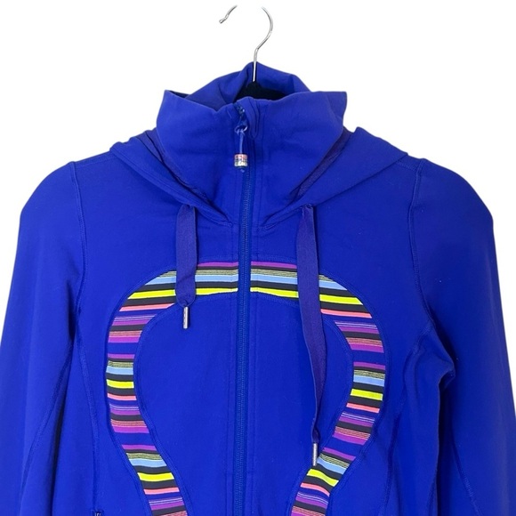 Lululemon Stride Jacket- Full Zip High Collar Hooded Athletic Jacket- Size 4 - Picture 3 of 10